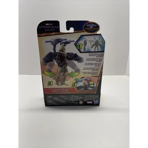 Spider-Man Homecoming 6" Wing Blast VULTURE figure 2021 Hasbro NEW - Picture 3 of 5